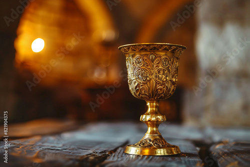 The Holy Grail is the chalice cup that Jesus Christ drank from at the Last Supper which has mystical powers according to the Arthurian legend 