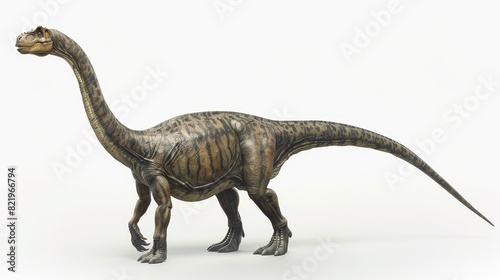 The brachiosaurus altithorax from the Late Jurassic (3D illustration isolated on white background)