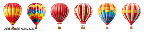 Hot air balloon png on transparent background