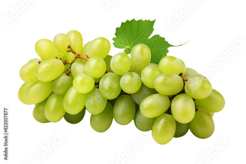 The Dancing Grapes: A Whimsical Display of Natures Bounty on a Clear PNG or White Background.