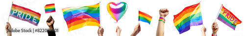 LGBTQ+ pride month png on transparent background