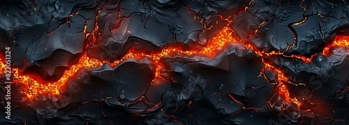 Lava texture fire background rock volcano magma molten hell hot flow flame pattern seamless. Earth lava crack volcanic texture ground fire burn explosion stone liquid black red inferno planet