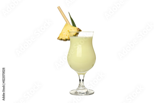 PNG, Cocktail Pina Colada, isolated on white background