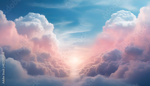 Divine presence depicted with surreal lighting against a pink-toned pastel backdrop, symbolizing spirituality and connection