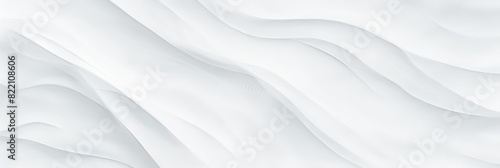 Minimalist abstract white crumpled texture background with soft folds and shadows 