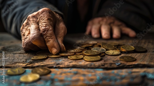 Hand old money coin person man people poor woman senior euro concept finance good. Money background habits old hand investment age pension broke education poverty business