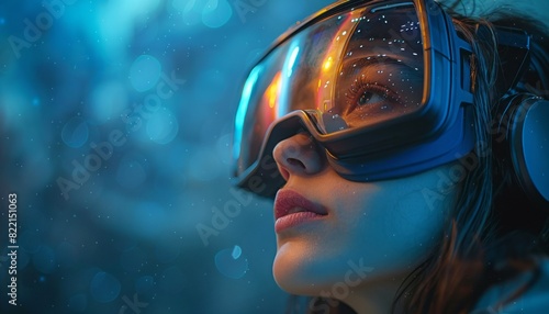 Woman Wearing Ski Goggles