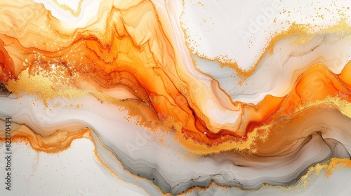 A modern and elegant background with a gradient fluid art design created with alcohol ink. The seamless marble pattern features soft transitions and a captivating ombre texture, perfect for adding