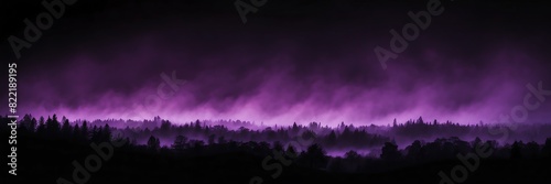 purple fog on plain black dark background from Generative AI