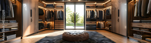 Luxurious Walk In Closet in Master Bedroom Capturing the Tranquility, Elegance, and Convenience of Modern Homes for Sale