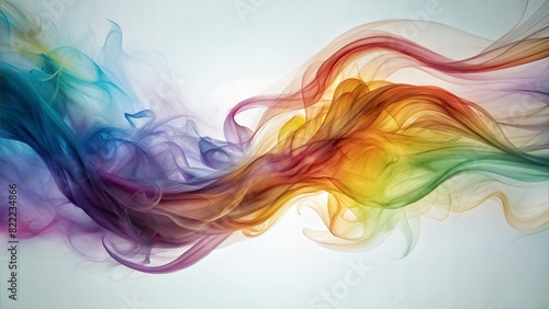Abstract Smoke: Wispy, colorful smoke trails forming intricate patterns, perfect for a mysterious and dynamic abstract background. 