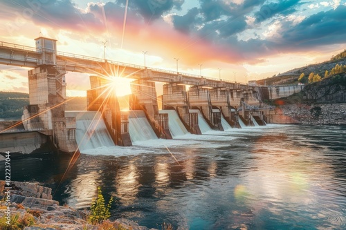 the grandeur of a hydroelectric dam