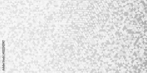 Abstract vector abstract geometric diamond triangle pattern seamless technology gray and white background. geometric pattern gray Polygon Mosaic triangle Background, business and corporate background.