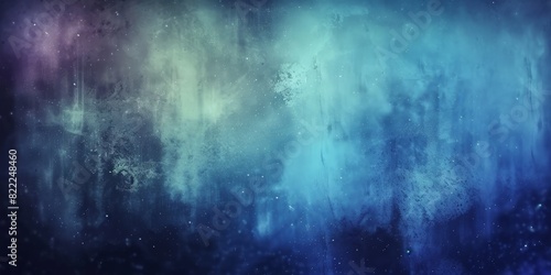 a blurred vintage film borders and frames, night sky, dark blue background, film grain dust and scratches texture overlay with vignette border dirty grunge, banner