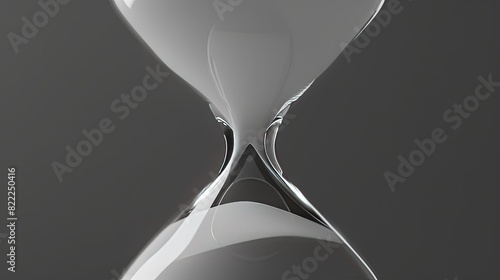 hourglass on black background