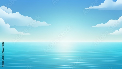 바다 강 하늘 풍경 지평선 PPT 프레젠테이션 백터이미지