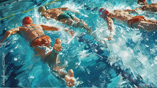 swimmer in pool