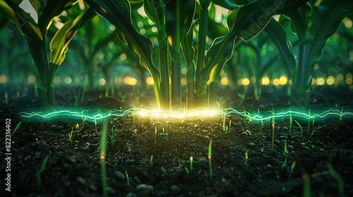Corn growing in the soil UHD wallpaper