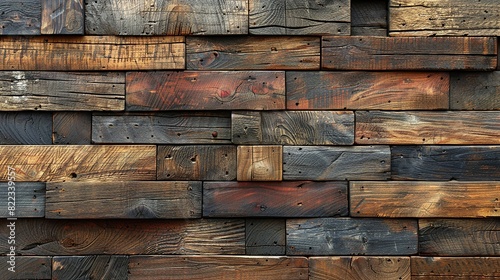 Texture background, Close-up of weathered wooden planks with rich grain details, ideal for rustic and vintage design backgrounds or adding texture to digital art projects. Illustration image,