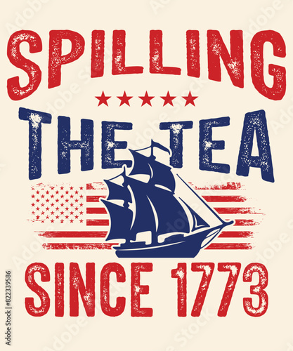 Spilling the tea 1773 Graphic Design
