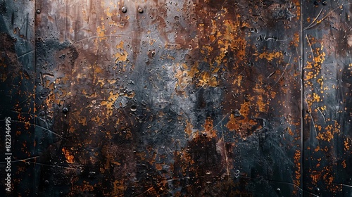 distressed grunge metal texture background abstract industrial surface with scratches and rust vintage design element