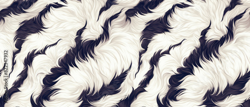 Hand drawn Seamless pattern of Zebra print, Detail skin of Zebra, Realistic Zebra pattern.Generative AI