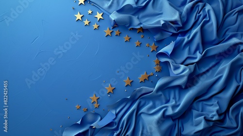 Banner in blue for the European elections in the European Union.
