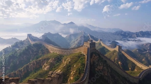 The famous Great Wall of China