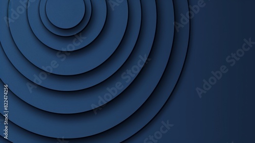  A dark blue background with a circular design in the center A separate image features a blue background with a circular design in its center