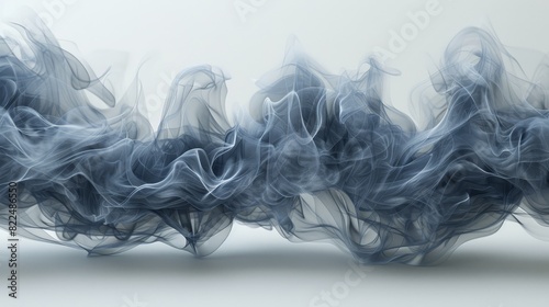  A collection of smoking objects suspended in mid-air against a pristine white backdrop