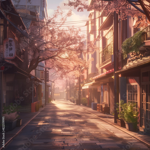 Dawn in Tokyo Streets