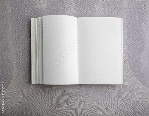 Mockup open book white 