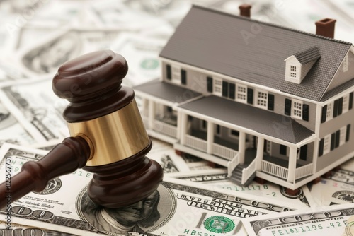 Foreclosure auctions, real estate concept 