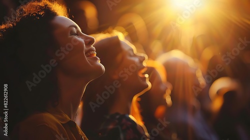 believers singing hymns during church service spiritual christian practices