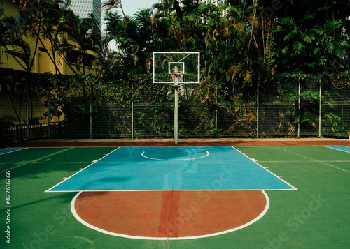 basketball court in the park