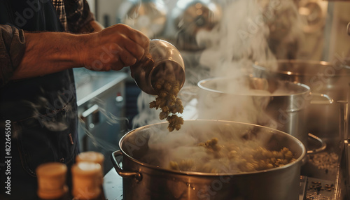 Home brewing beer. Even a small kitchen can produce great beer.