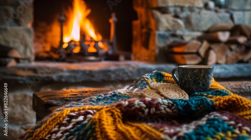 A lazy evening spent knitting by the fireside the smell of freshly baked cookies wafting through the air.