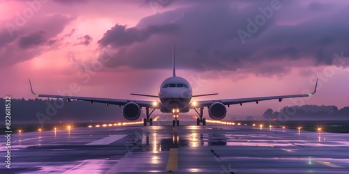 Navigating Travel Disruptions Caused by Severe Thunderstorms. Concept Airline Updates, Rescheduling Flights, Ground Transportation Alternatives, Hotel Accommodations, Travel Insurance Claims