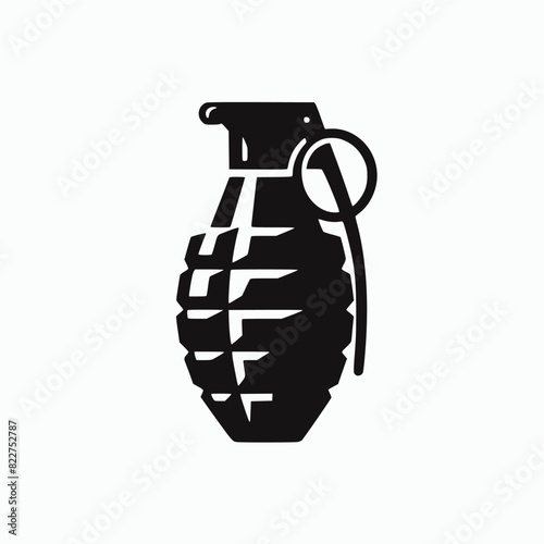 hand grenade isolated on white