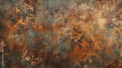 grunge rusted metal texture aged copper or bronze background digital illustration