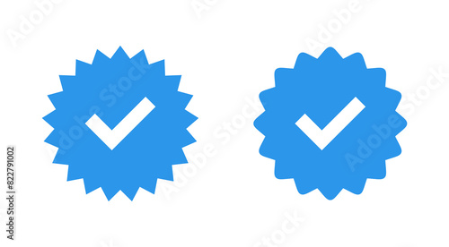 verified icon set. verification check mark. approved icon