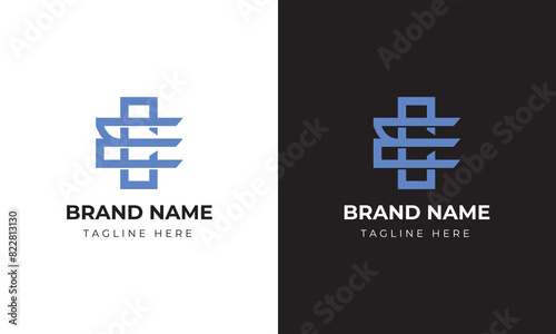 Monogram e c ec ce initial logo template