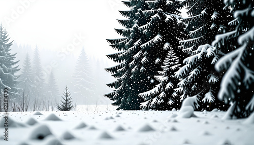 a beautiful winter scene Generative AI