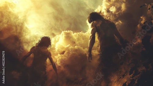 Cain and Abel: A Biblical Tale of Guilt, Redemption, and Justice - Religious Concept Art from Genesis