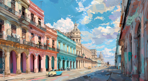 Havana old town buildings