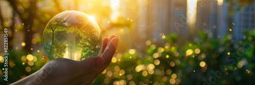 A corporate report highlighting ESG (Environmental, Social, Governance) metrics within the green energy sector, showcasing sustainable business practices in the renewable energy industry