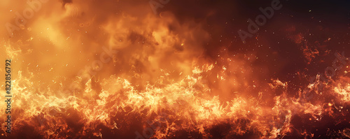 a firestorm engulfing the ground