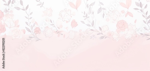 Elegant pastel floral background with soft pink and white flowers, perfect for wedding invitations, greeting cards, and feminine designs.
