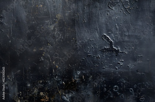 Black grunge background with scratches and scuffs
