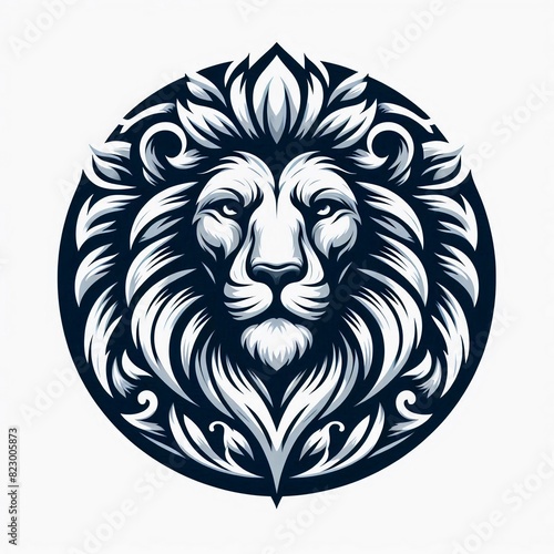 Lion of Judah face eps vector art image illustration. Rasta Jamaican lion head front view with rastafarian reggae colors on dark background.